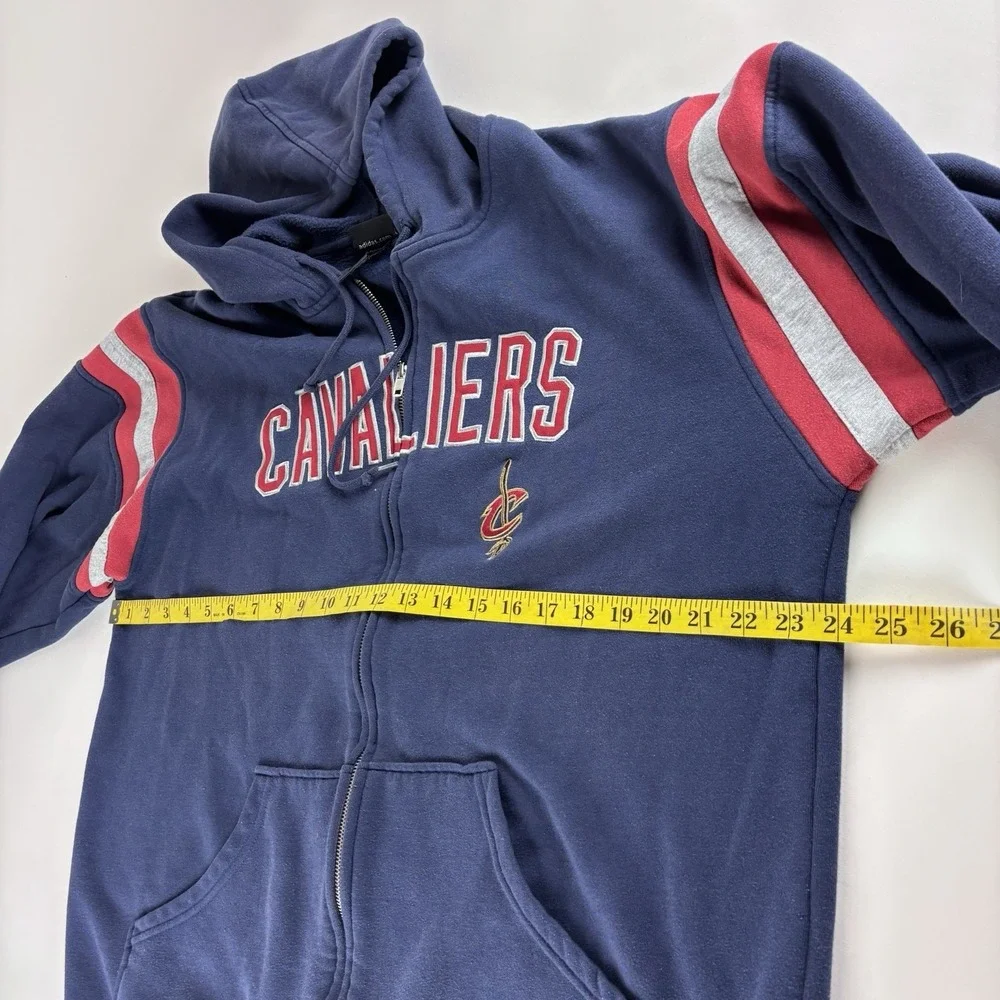 Adidas Cleveland Cavaliers NBA Full Zip Hoodie Sweater Men's Large Blue